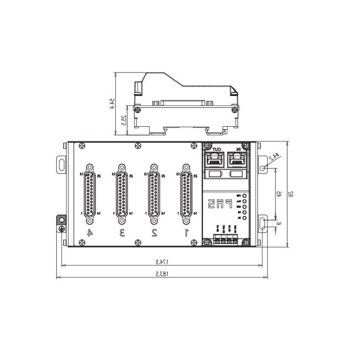 Profinet协议、IP20、64DI/DO 自适应配置、NPN、D-Sub接口、RJ45网口、远程模块、009A92